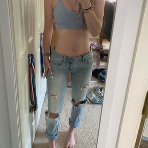 american eagle extra ripped jeans